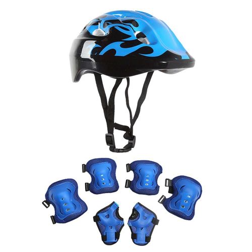 Casque De Vélo Réglable Avec Genouillères Et Coudières, Équipement De Protection Pour Enfants De 5 À 13 Ans, Skateboard Sc