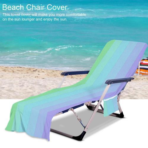 Housse de serviette de plage en Fiber de sable, nouveau tapis de chaise longue, lit frais d'été, rangement pratique, 2021