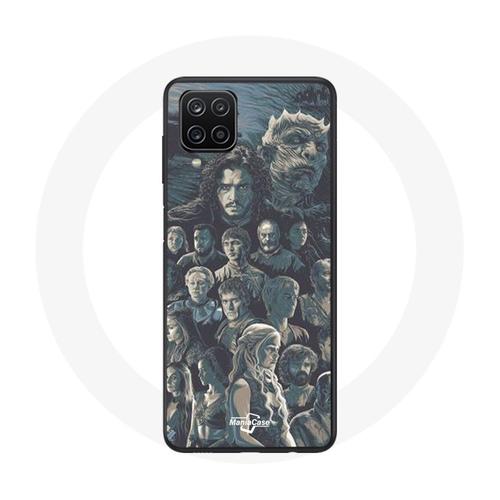 Coque Pour Samsung Galaxy A42 5g Game Of Thrones Saison 8 Le Trône De Fer Affiche Personnages Fond Gris