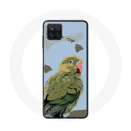 Coque Pour Samsung Galaxy A42 5g Perruches Oiseaux Vert