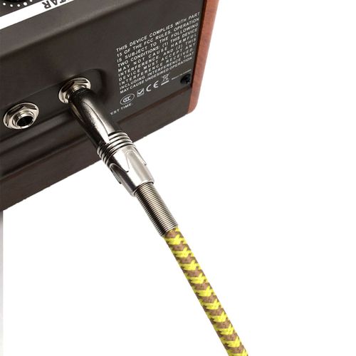 Câble de guitare, Jack, batterie de basse, boîte électrique, câble Audio, réduction de bruit, ligne de couleur tressée, câble blindé, 3/5 mètres