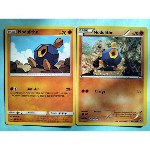 Lot Cartes Pokémon N° 524 Nodulithe