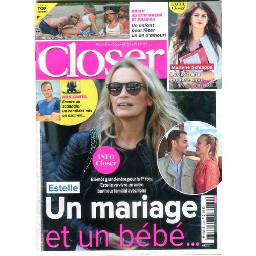 Closer - N°870 : Estelle - Un Mariage Et Un Bébé ...