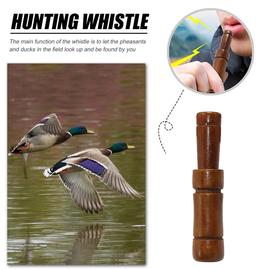 Sifflet De Chasse En Bois De Chêne Brun, Imitation De Faisan, Canard, Appel Vocal, Oiseau, Oie, Drop Ship