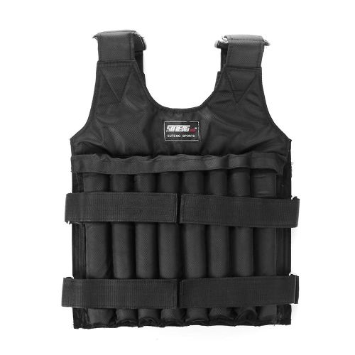 Gilet Lesté Réglable De 20kg Et 50kg, Gilet D'entraînement, De Gymnastique, De Boxe, De Fitness, Accessoires