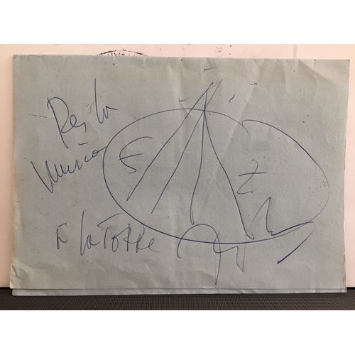 Dédicace D'ivry Gitlis Au Dos D'un Programme De 1978