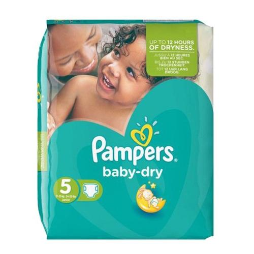 Pack 31 Couches Pampers Baby Dry Taille 5 Junior (11-18-Kg)