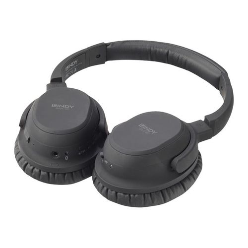 Lindy BNX-60 - Micro-casque - circum-aural - Bluetooth - sans fil - Suppresseur de bruit actif