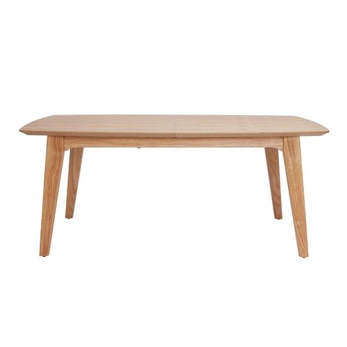 Table À Manger Scandinave Extensible Placage Chêne L180-230 Cm Fifties