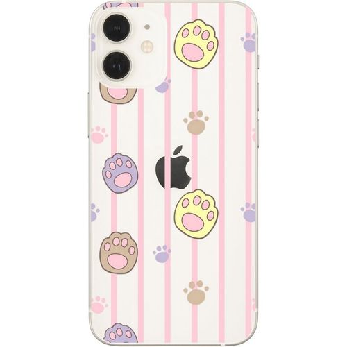 Coque Iphone 12 Mini Chat Raye Rose
