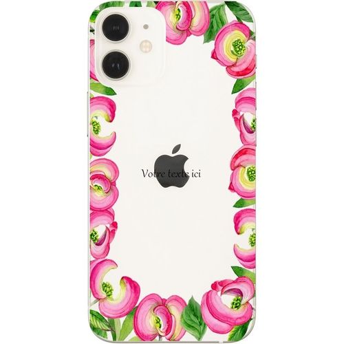 Coque Iphone 12 Mini Fleur 15 Rose