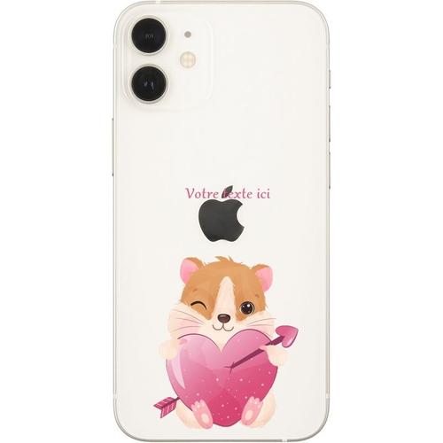 Coque Iphone 12 Mini Hamster Coeur