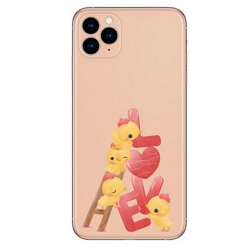 Coque Iphone 11 Love Poussin