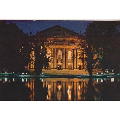 Stuttgart Theater Bei Nacht - Écrite Timbrée Oblitérée 1979 - 148x104 Mm