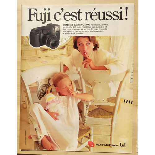 Publicité Papier - Appareil Photo Compact Fuji Fz-2000 De 1990