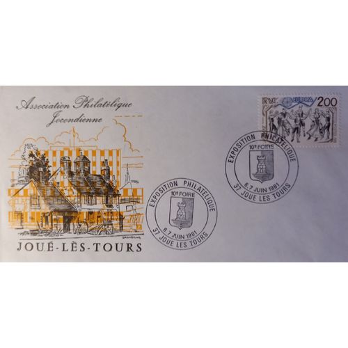 Enveloppe Oblitérée Le 6 Juin 1981 En Hommage D'une Exposition Philatélique Jocondienne