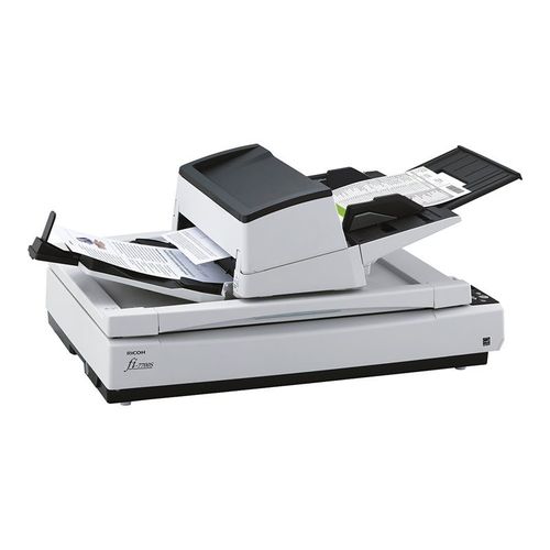 Ricoh fi-7700S - Scanner de documents - CCD Double - ARCH B - 600 dpi x 600 dpi - jusqu'à 75 ppm (mono) / jusqu'à 75 ppm (couleur) - Chargeur automatique de documents (300 feuilles) - USB 3.1 Gen...