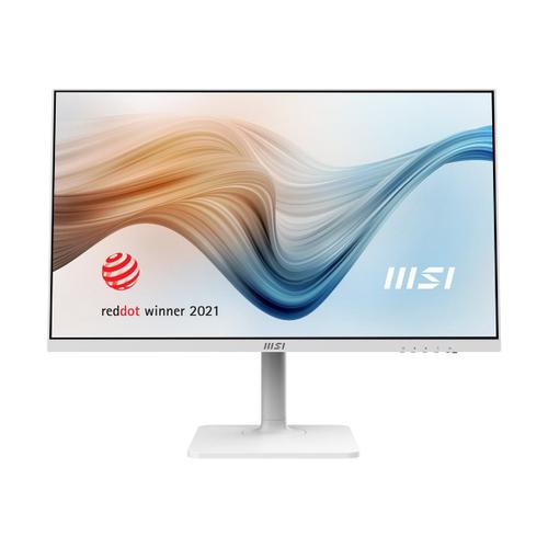 MSI Modern MD272QXPW - Écran LED - 27" - 2560 x 1440 WQHD @ 100 Hz - IPS - 300 cd/m² - 1000:1 - 1 ms - HDMI, DisplayPort, USB-C - haut-parleurs - blanc