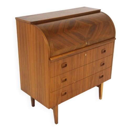 Secrtaire Scandinave En Noyer Sude 1960 Bois