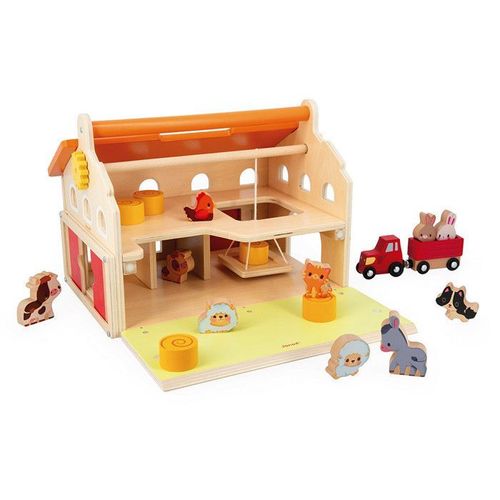 Ma Première Ferme En Bois Enfant - 16 Accessoires - Jouet D'imitation Enfant - Jouet En Bois Fsc - Dès 24 Mois