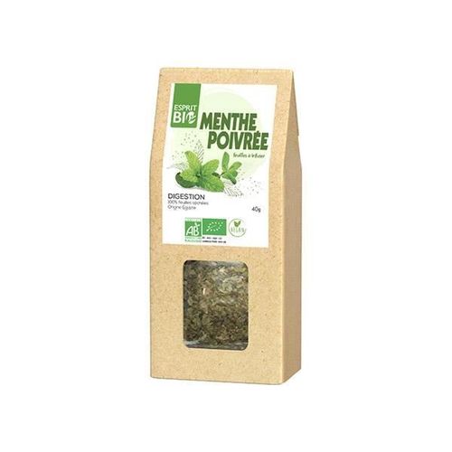 Esprit Bio Menthe Poivrée Feuilles À Infuser 40g