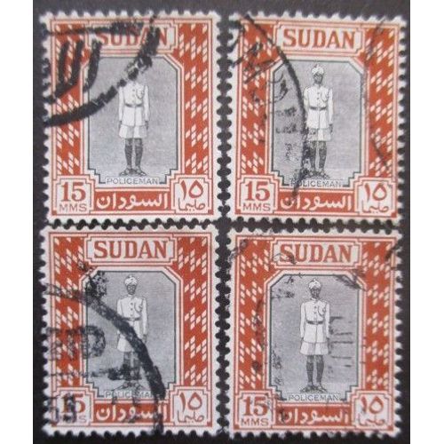 Soudan N°102 X 4 Oblitéré