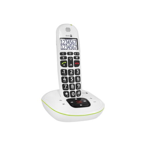 DORO PhoneEasy 115 - Téléphone sans fil - système de répondeur avec ID d'appelant/appel en instance - DECT\GAP - blanc