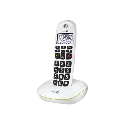 DORO PhoneEasy 110 - Téléphone sans fil avec ID d'appelant/appel en instance - DECT\GAP - blanc