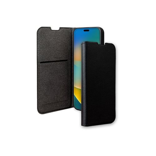 Bigben Connected - Étui À Rabat Pour Téléphone Portable - Certifié Grs - Compatibilité Avec Magsafe - 65 % De Plastique Recyclé - Noir - Pour Apple Iphone 15