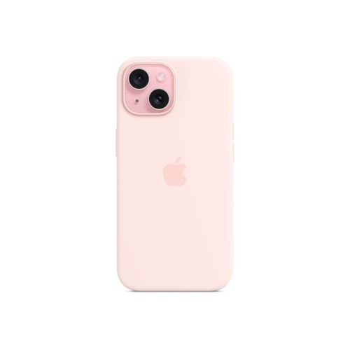 Apple - Coque De Protection Pour Téléphone Portable - Compatibilité Avec Magsafe - Silicone - Rose Clair - Pour Iphone 15