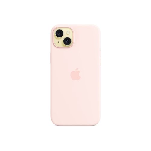 Apple - Coque De Protection Pour Téléphone Portable - Compatibilité Avec Magsafe - Silicone - Rose Clair - Pour Iphone 15 Plus