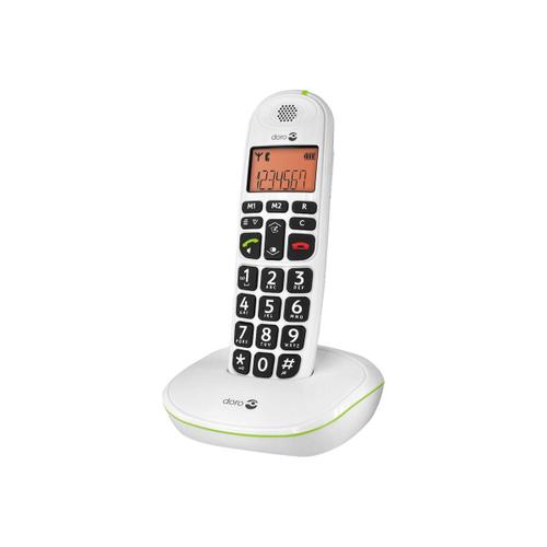 DORO PhoneEasy 100w - Téléphone sans fil avec ID d'appelant - DECT\GAP - blanc