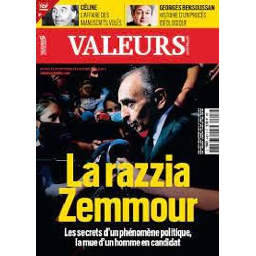 Revue Valeurs Actuelles N 4427. La Razzia Zemmour. 30 Septembre Au 06 Octobre 2021.