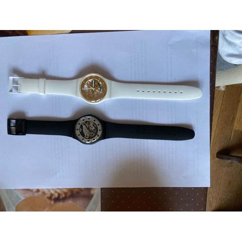 Lot De 2 Montres Swatch Mecanisme Apparent