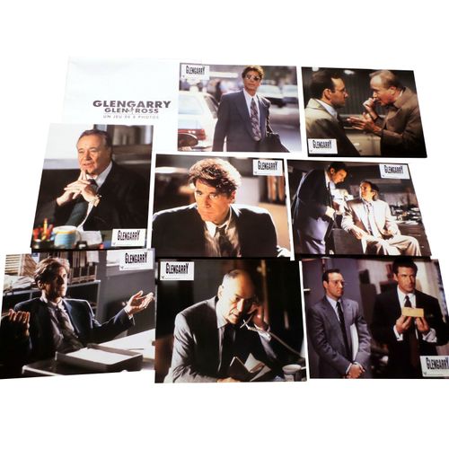 Glengarry (Glengarry Glen Ross): Jeu De 8 Photos D'exploitation Cinématographique - Format 24x30 Cm - De James Foley Avec Al Pacino, Jack Lemmon, Alec Baldwin, Ed Harris, Kevin Spacey - 1992