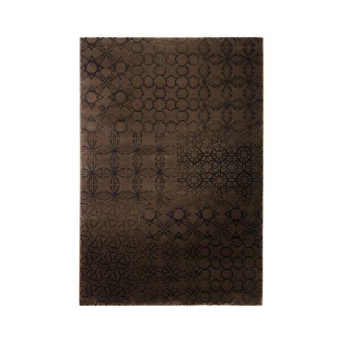 Esprit Tapis Moderne 80x150 Cm Rectangulaire Hamptons Marron Chambre Adapté Au Chauffage Par Le Sol