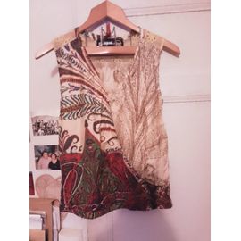 Débardeur Coloré Dos Haut Broderie 40 L Desigual.