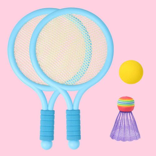 Ensemble De Raquette De Tennis D'intérieur Pour Enfants, Pour Débutants, Durable Avec 2 Balles, Amusant, Sport De Plein Air, Jeu Portable Éducatif, Cadeau