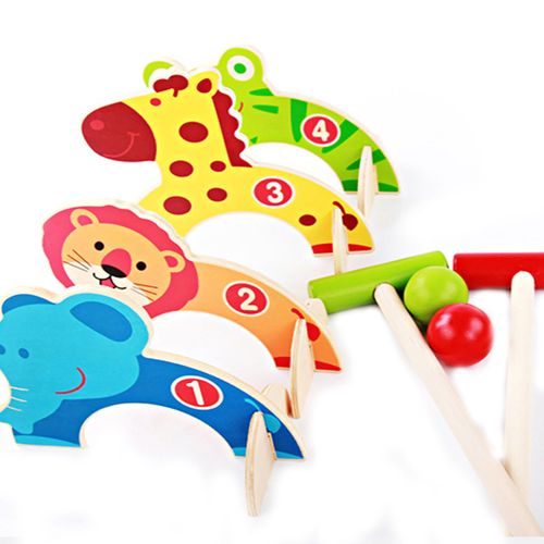 Ensemble De Jouets De Golf En Bois Pour Bébé, Entraînement À La Motricité Fine, Coordination Physique, Jeux Interactifs Parent-Enfant