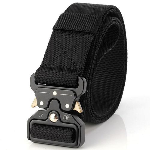 Ceinture Tactique En Nylon Pour Hommes, Ajustable, Robuste, Militaire, Ceinture D'entraînement, Boucle En Métal