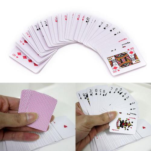 Mini Poker Portable En Feuille Plaquée, Ensemble Traditionnel, Outil De Casino, Jeu De Société, Cartes De Jeu Imperméables