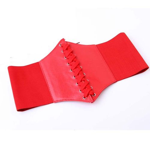 Ceinture Corset En Cuir Pu Pour Femmes, Large, Amincissante, Taille Élastique, 2021