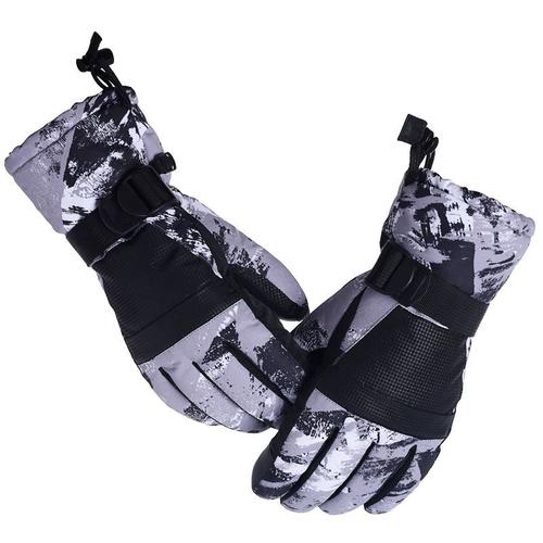 Gants De Neige Chauds En Velours Pour Enfants Et Adultes, Imperméables, Pour Le Ski, L'équitation, Le Sport, Les Graffitis, Pour Écran Tactile, Hiver