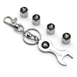 BOUCHON DE VALVE NOIR EN ALUMINIUM LOGO FUCK SQUELETTE POUR VOITURE UNIVERSEL - BOUCHON DE VALVE VOITURE/BOUCHON DE VALVE ORIGINAUX