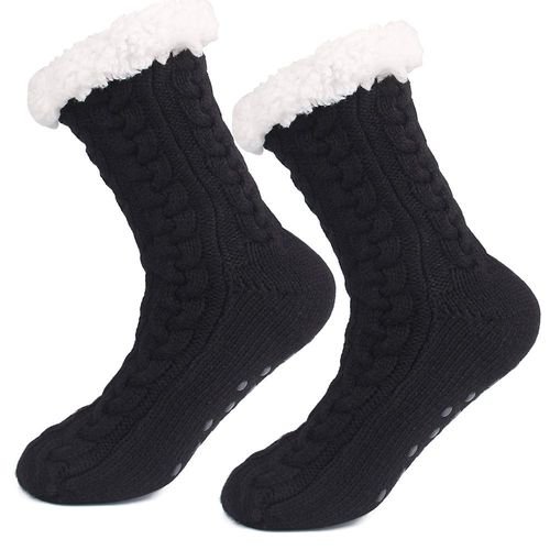 Pantoufles Épaisses En Velours, Chaussettes De Sommeil Antidérapantes, À Volants, Duveteux, Harajuku, Mignonnes, Cadeaux De Noël, Automne Et Hiver
