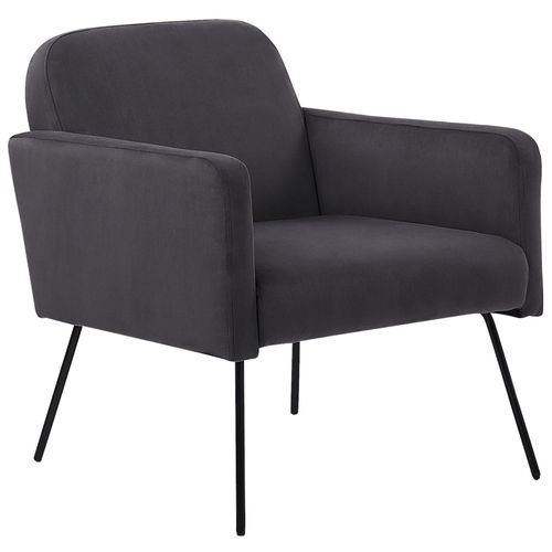 Fauteuil Velours Gris Narken