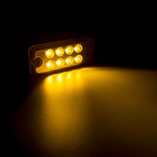 2pcs Yellow Indicateur Dégagement Arrière, 2 Pièces, 8 Led, 12v-24v, Feu Signalisation Latéral, Étanche, Pour Camion, Remorque, Camion, Caravane, E8 Nipseyteko