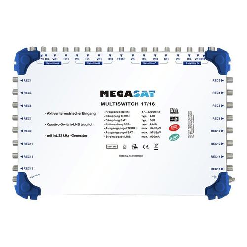 Megasat Multiswitch 17/16 - Commutateurs multiples de signal terrestre/satellite