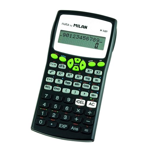 Milan 159110GRBL Blister Calculatrice Scientifique 240 fonctions Vert