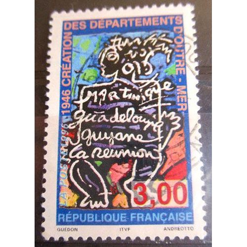 1996. F3036: Cinquantenaire De La Création Des D.O.M.